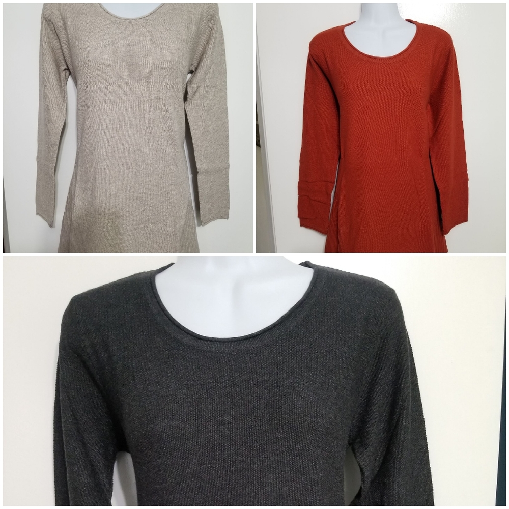 Style & Co, Petite Pleated High-Low Sweater